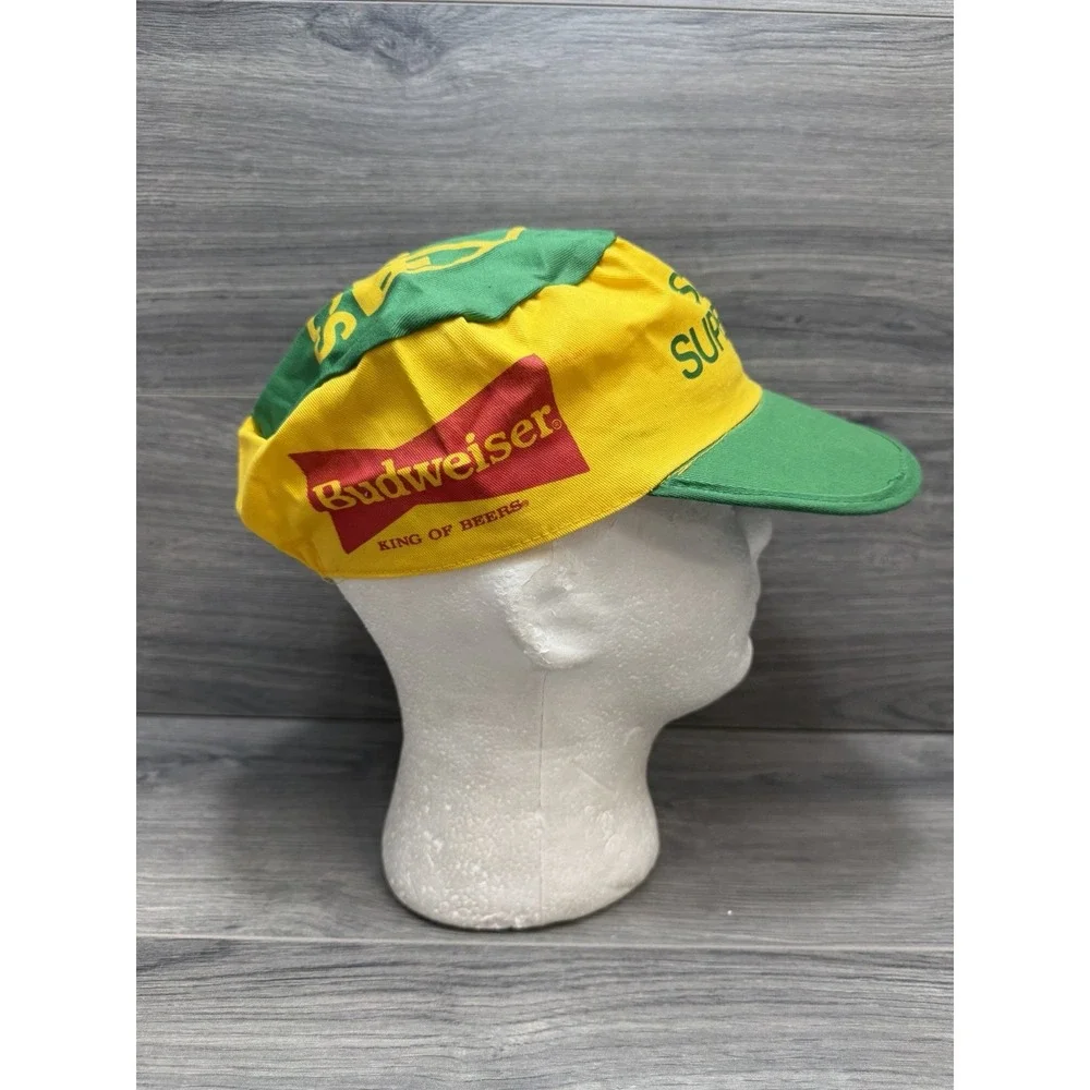 Seattle Sonics NBA Vintage Logo Painters Budweiser Collab Hat Elastic OSFM